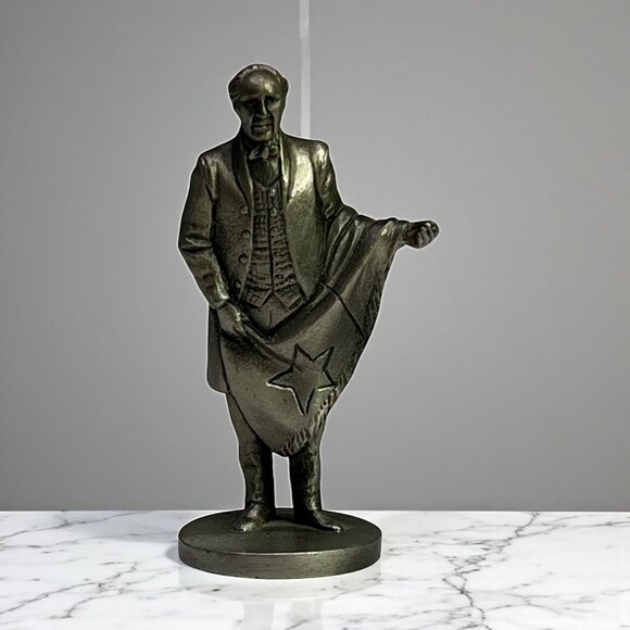 Vintage Sam Houston National Historical Society Pewter Figurine NHS 1980 - Picture 1 of 9